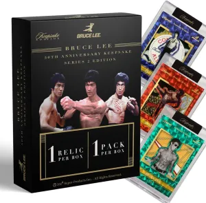 Bruce Lee 50th Anniversary Keepsake Series 2 Edition: One encased Bruce Lee relic with a Light-up Display; find Personal Items and Chase Rare gems and 1/1s!