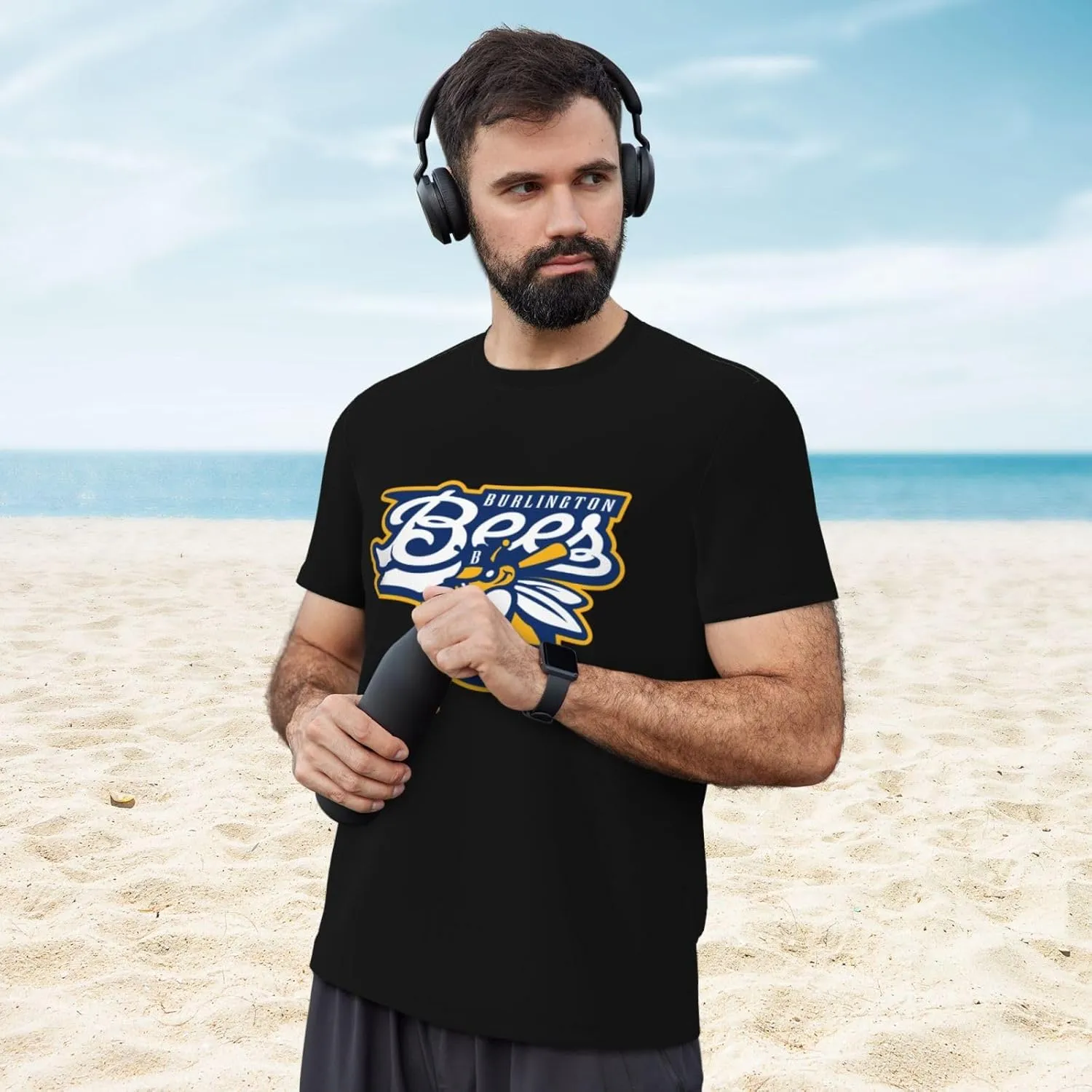 Burlington Bees Men's Lightweight Breathable Mesh Short Sleeve T-Shirt
