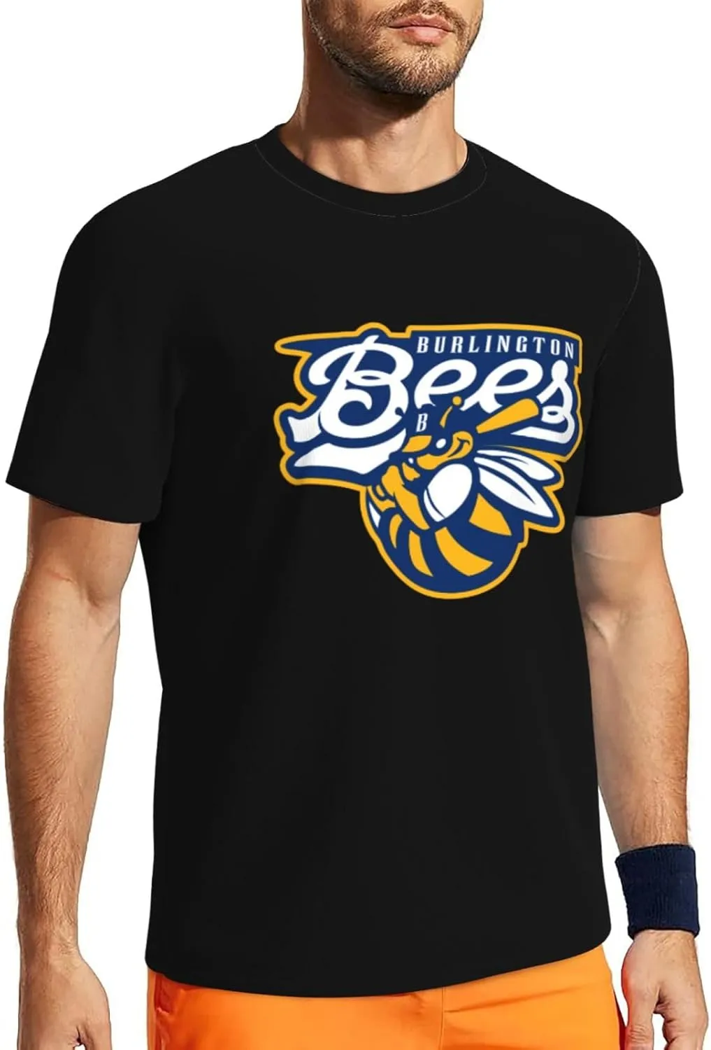 Burlington Bees Men's Lightweight Breathable Mesh Short Sleeve T-Shirt