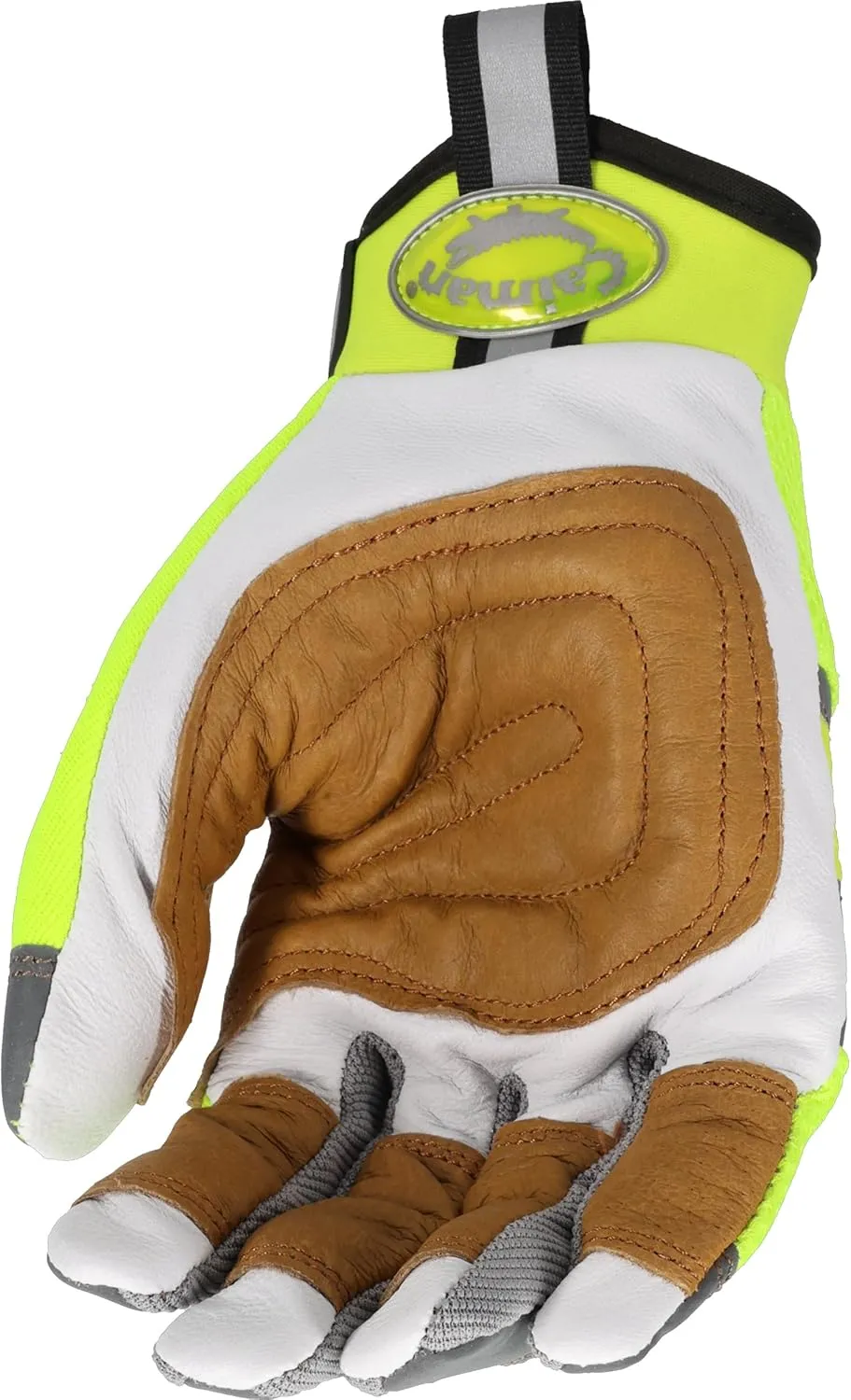 Caiman MAG, Multi-Activity Glove with Goat Grain Leather Patch Palm, Hi-Vis AirMesh Back, Pinch'd-Tip Fingers, Neoprene Knuckle, High-Vis Yellow/Gold, X-Large (2984-6)
