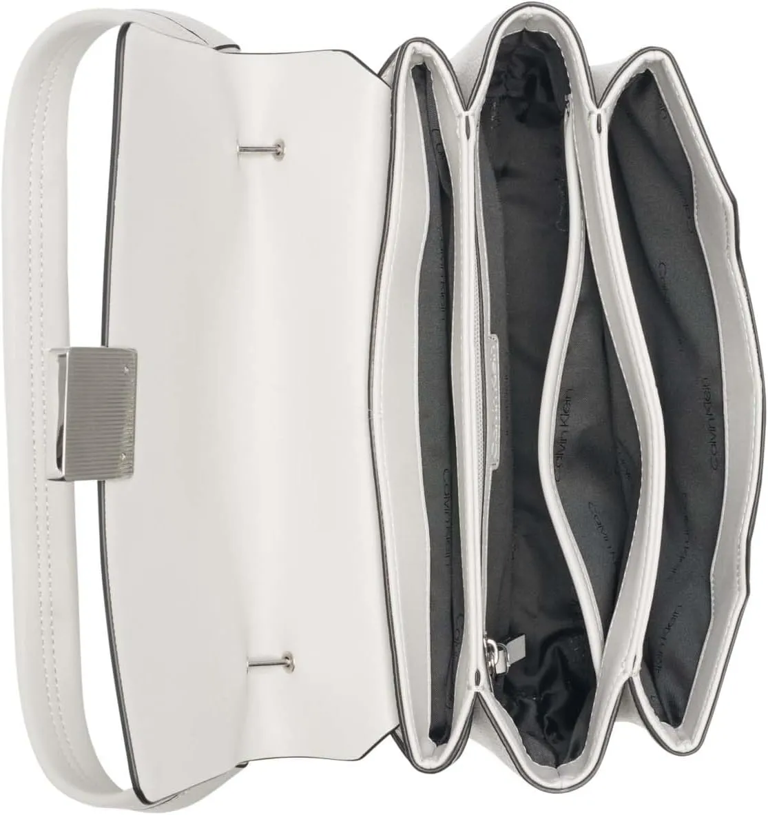 Calvin Klein Clove Triple Compartment Flap Shoulder Bag