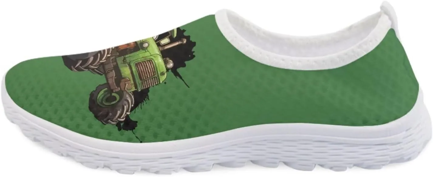 Camo Womens Walking Shoes, Athletic Beach Aqua Footwear, Casual Mesh Comfortable, Breathable Mesh Sneakers