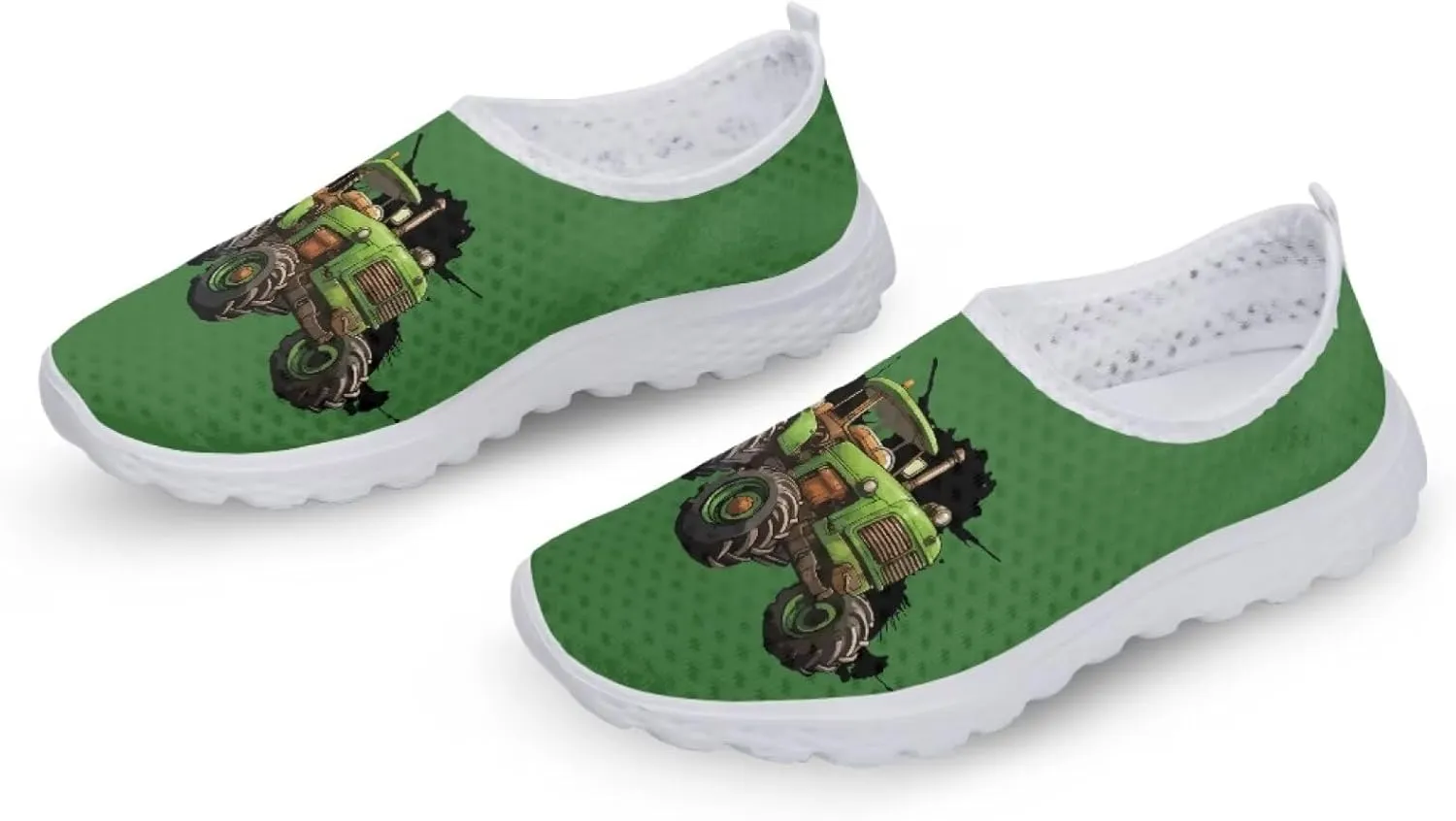 Camo Womens Walking Shoes, Athletic Beach Aqua Footwear, Casual Mesh Comfortable, Breathable Mesh Sneakers