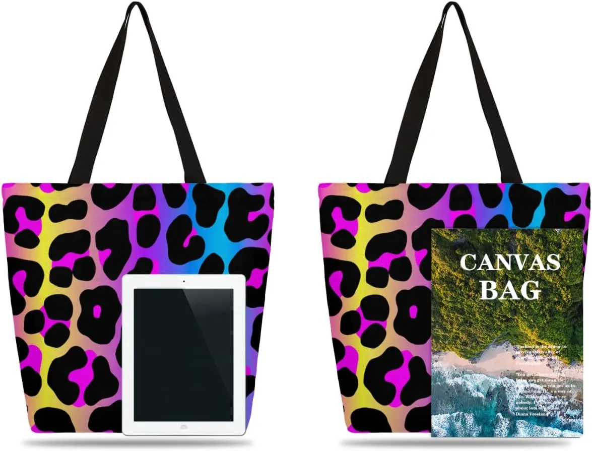 Canvas Tote Bag Large Women Casual Shoulder Bag Handbag Reusable Storage Shoulder Bag