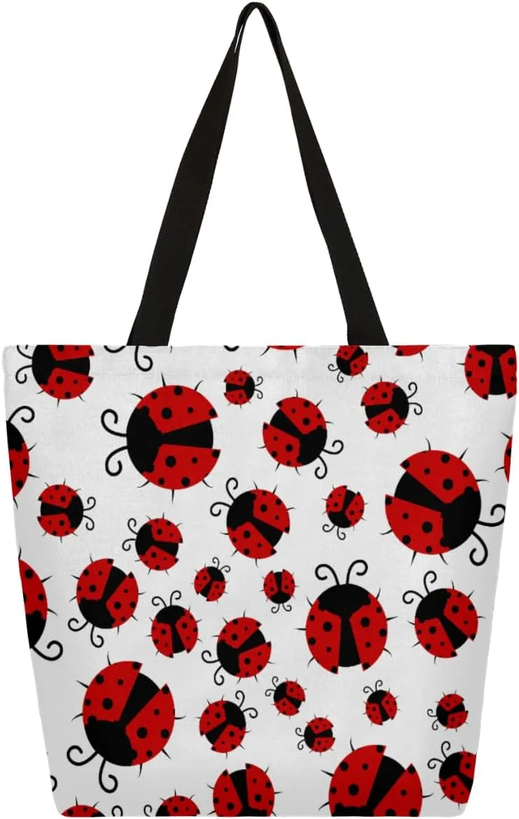 Canvas Tote Bag Large Women Casual Shoulder Bag Handbag Reusable Storage Shoulder Bag