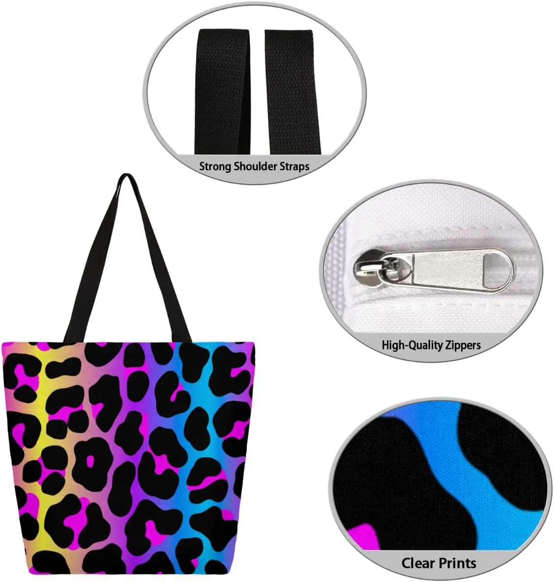 Canvas Tote Bag Large Women Casual Shoulder Bag Handbag Reusable Storage Shoulder Bag