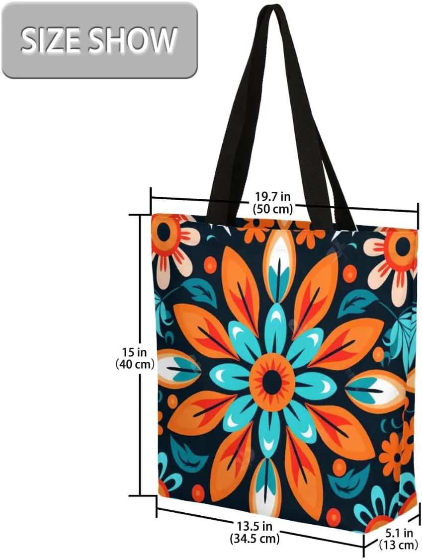 Canvas Tote Bag Large Women Casual Shoulder Bag Handbag Reusable Storage Shoulder Bag