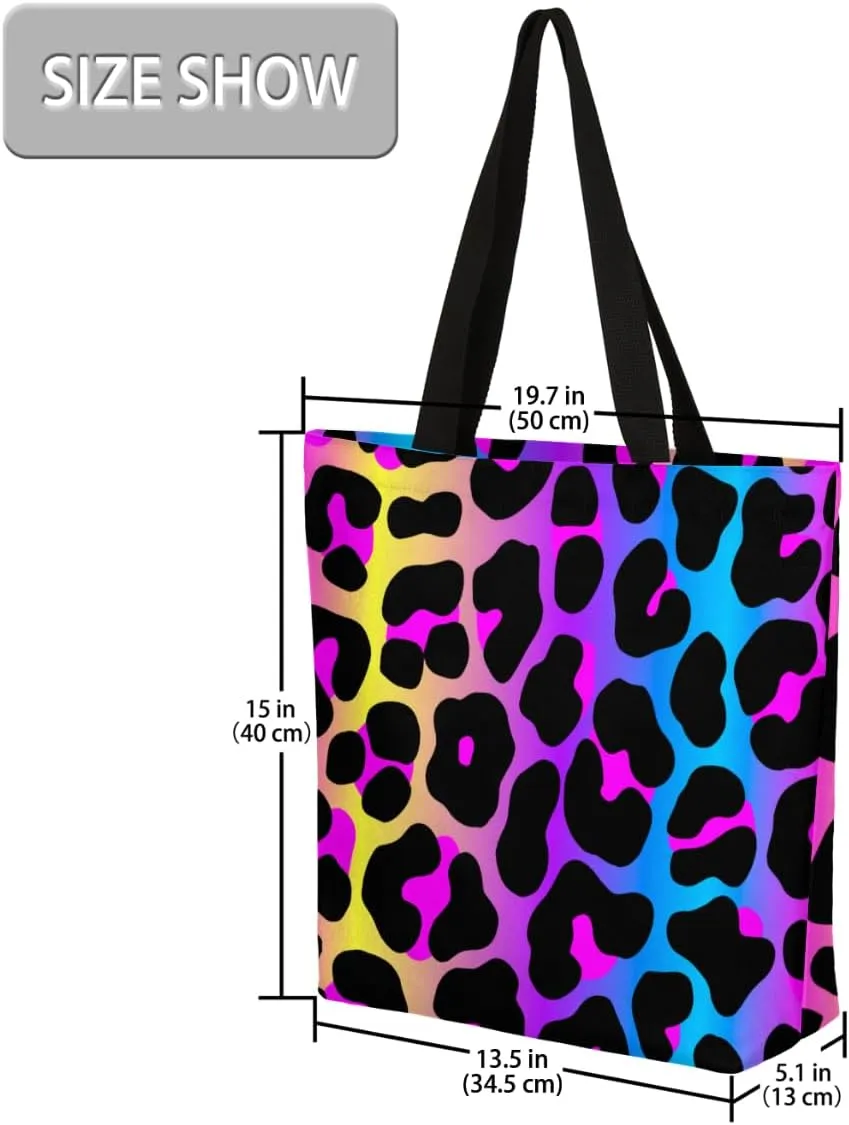 Canvas Tote Bag Large Women Casual Shoulder Bag Handbag Reusable Storage Shoulder Bag