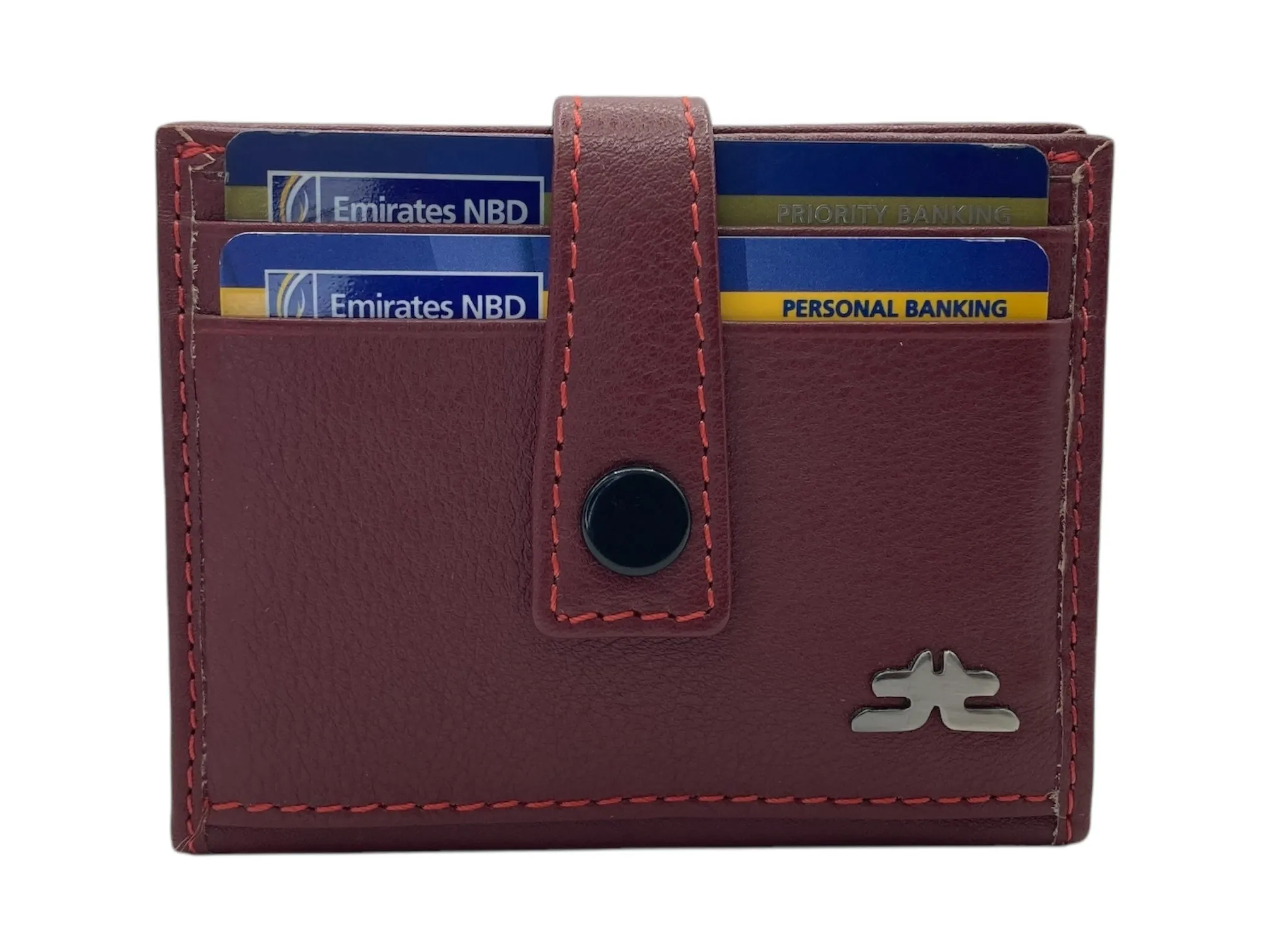Card Case & Cash Wallet Compact Size 12 Card Space Plus Zip For Coins # 4029Z