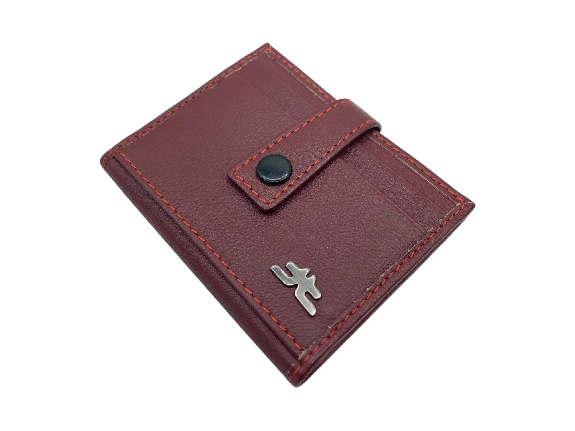 Card Case & Cash Wallet Compact Size 12 Card Space Plus Zip For Coins # 4029Z