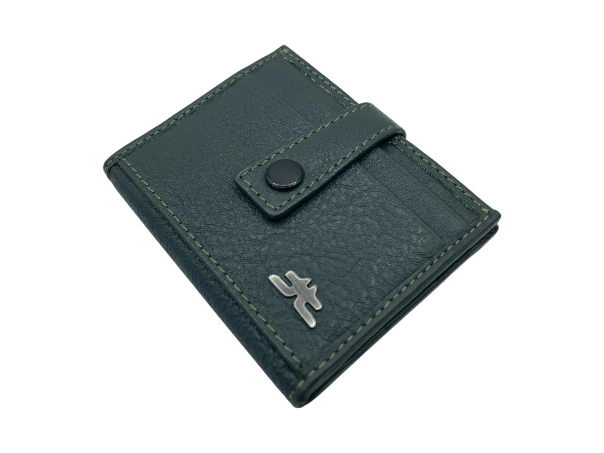 Card Case & Cash Wallet Compact Size 12 Card Space Plus Zip For Coins # 4029Z