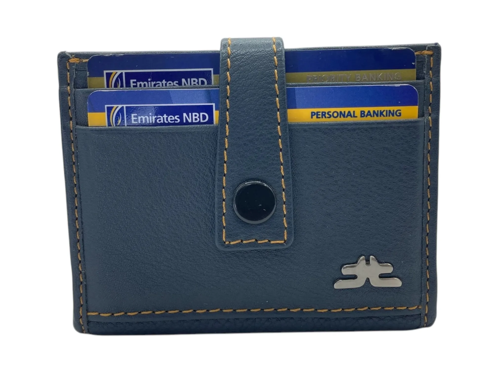 Card Case & Cash Wallet Compact Size 12 Card Space Plus Zip For Coins # 4029Z