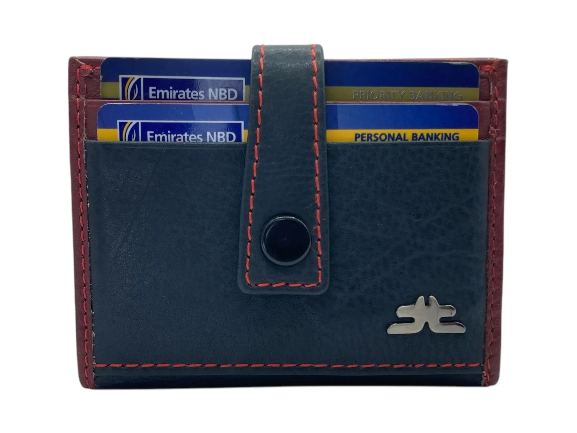 Card Case & Cash Wallet Compact Size 12 Card Space Plus Zip For Coins # 4029Z