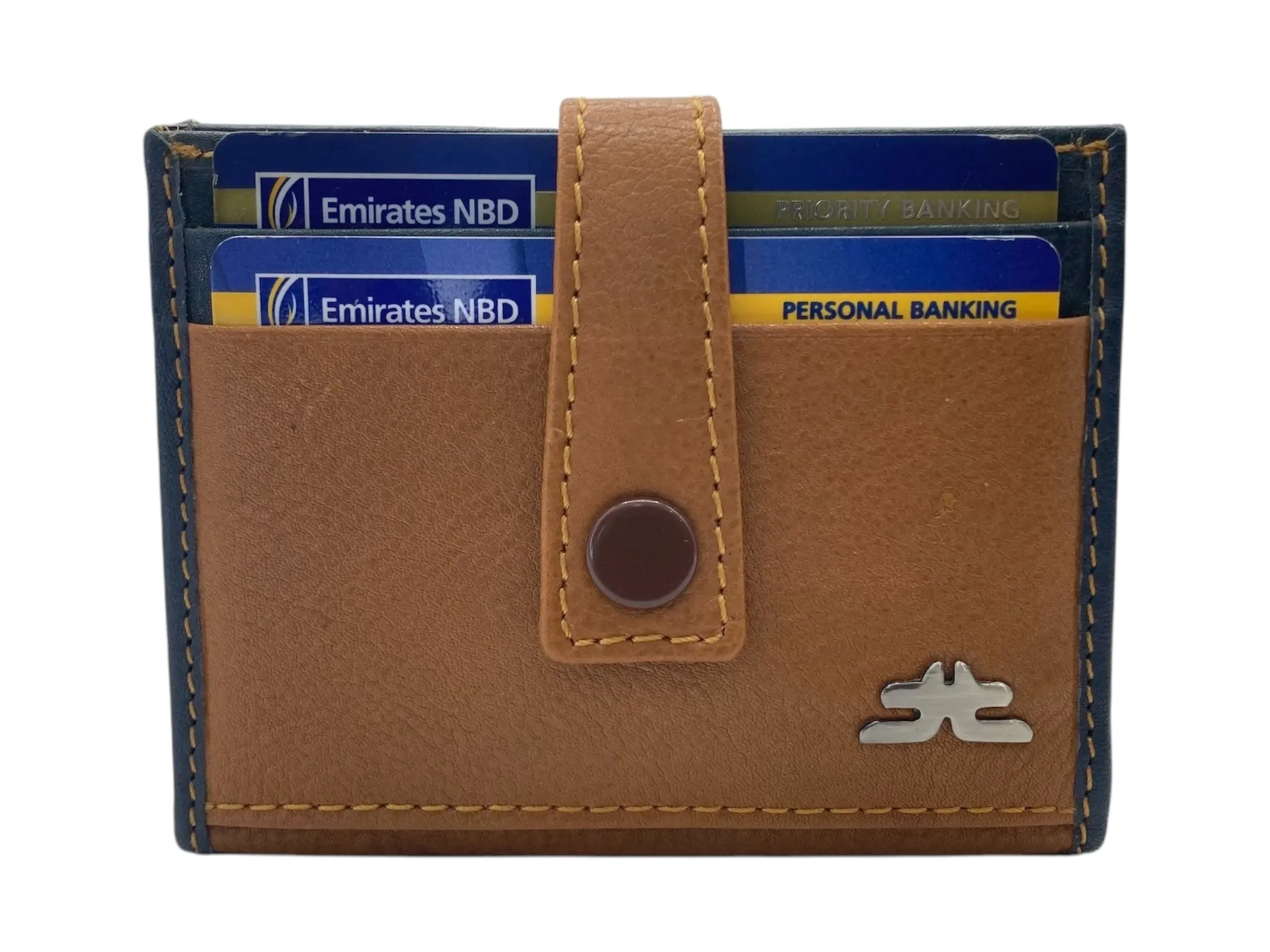 Card Case & Cash Wallet Compact Size 12 Card Space Plus Zip For Coins # 4029Z