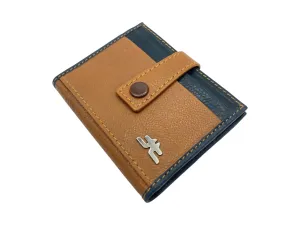 Card Case & Cash Wallet Compact Size 12 Card Space Plus Zip For Coins # 4029Z