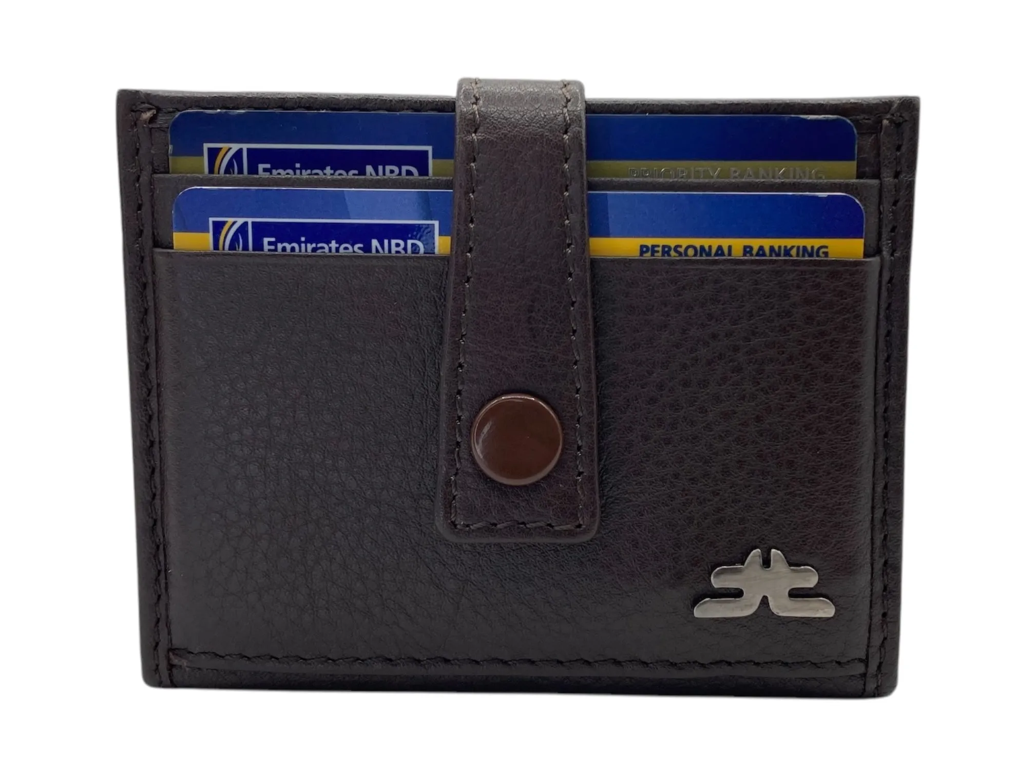 Card Case & Cash Wallet Compact Size 12 Card Space Plus Zip For Coins # 4029Z