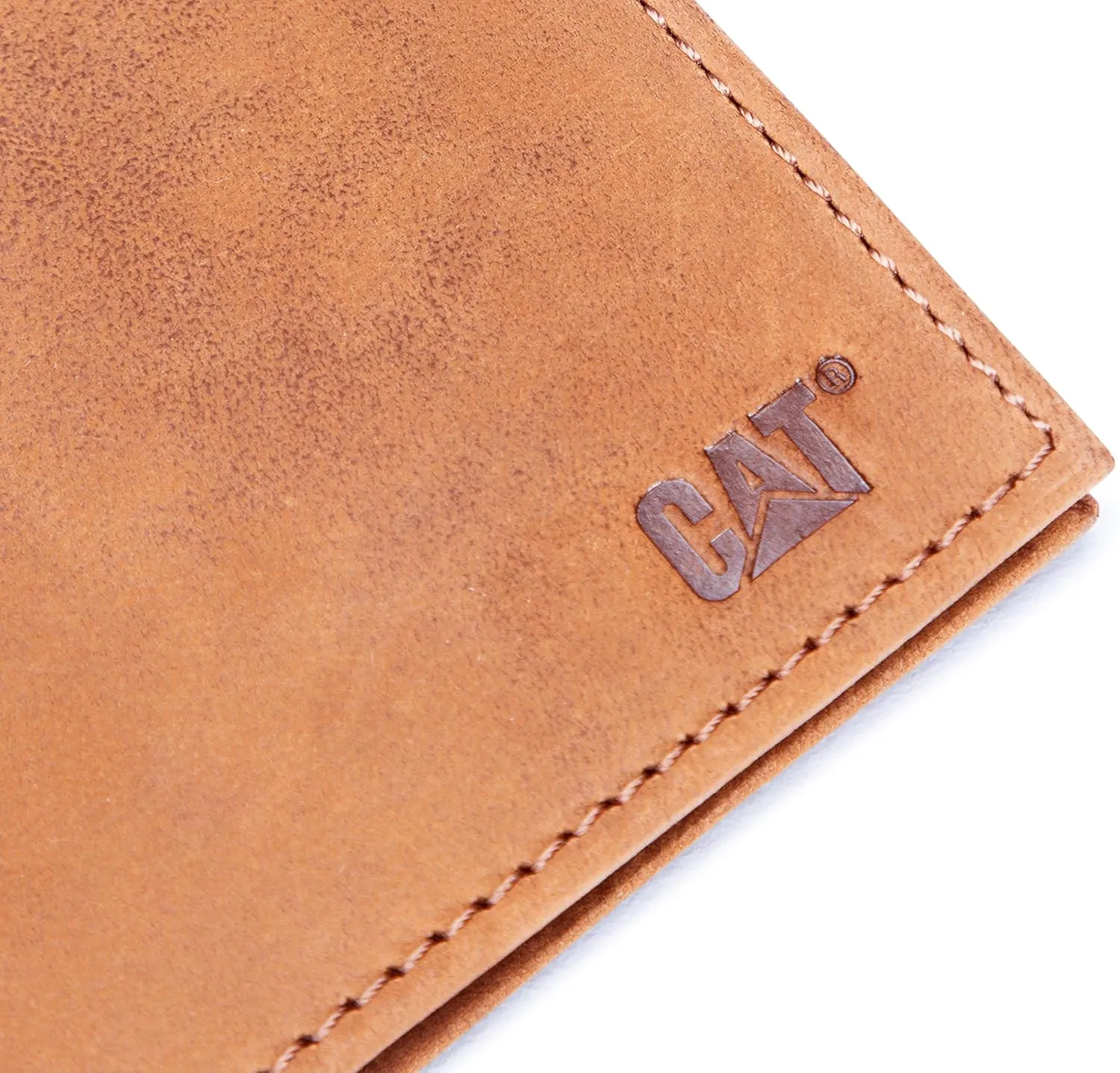 CAT Men's Leather Bifold Wallet