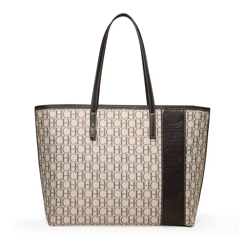 CH Women's Classic Shoulder Tote Bag – Vintage Crossbody Business Handbag