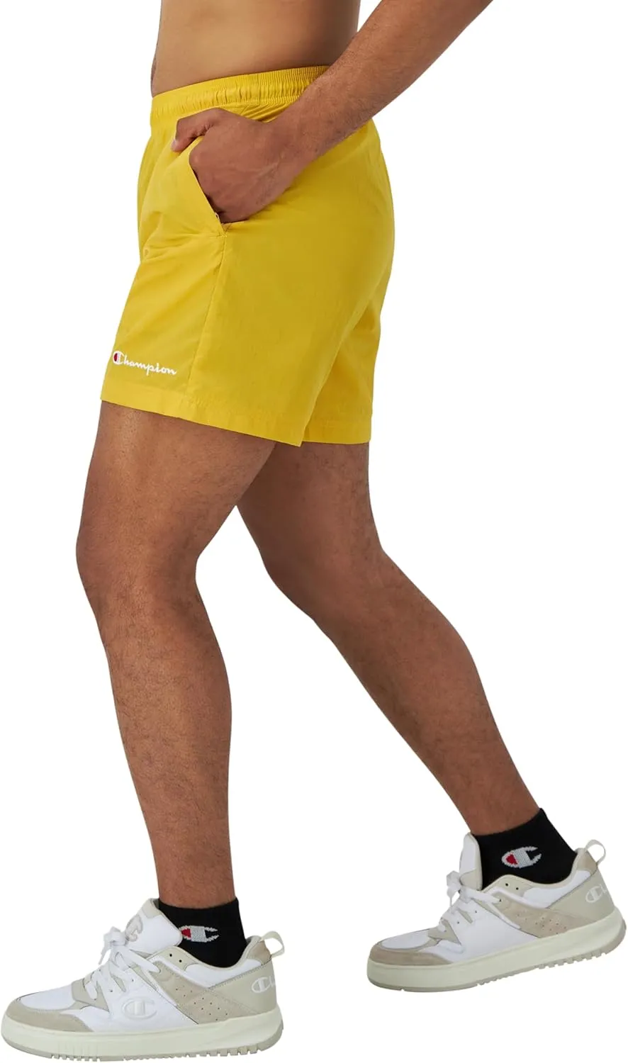 Champion Men's Warm-up Shorts, Nylon Shorts for Men, Gym Shorts for Men, Athletic Shorts, 6"
