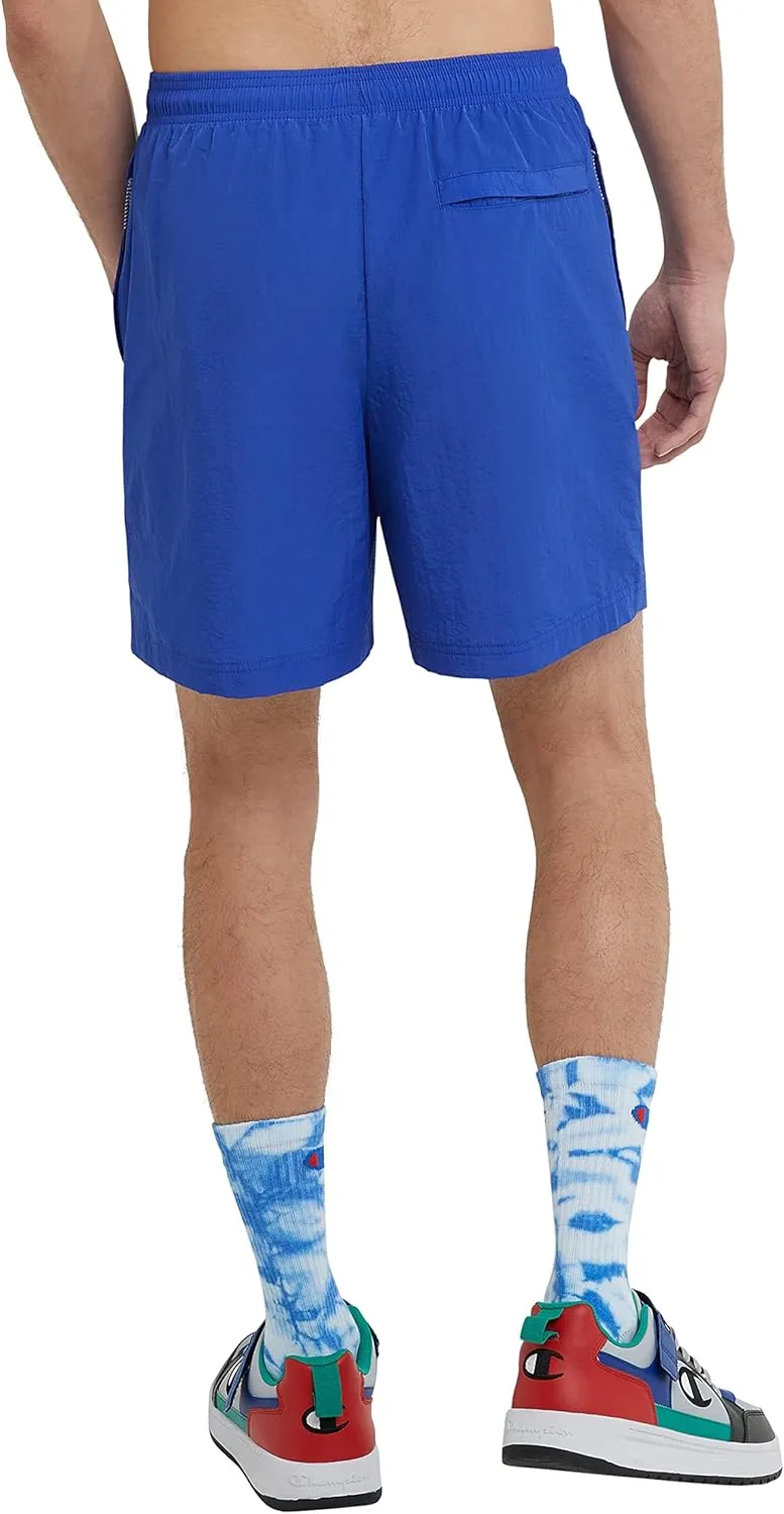 Champion Men's Warm-up Shorts, Nylon Shorts for Men, Gym Shorts for Men, Athletic Shorts, 6"