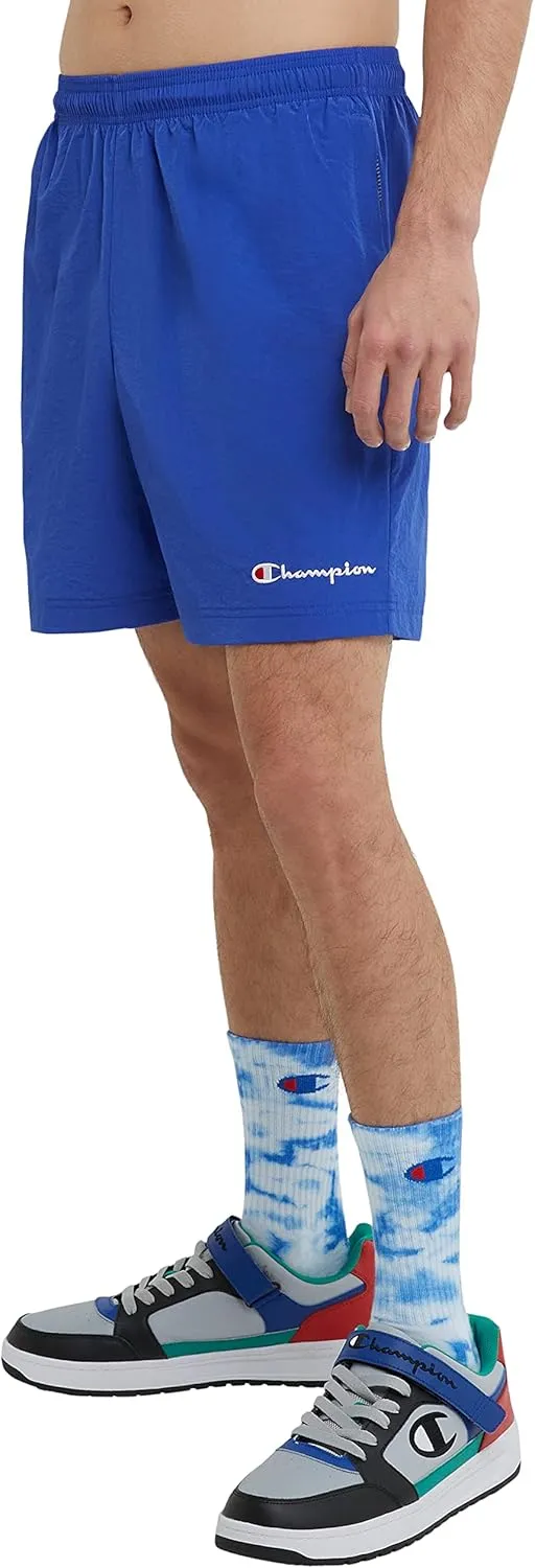 Champion Men's Warm-up Shorts, Nylon Shorts for Men, Gym Shorts for Men, Athletic Shorts, 6"