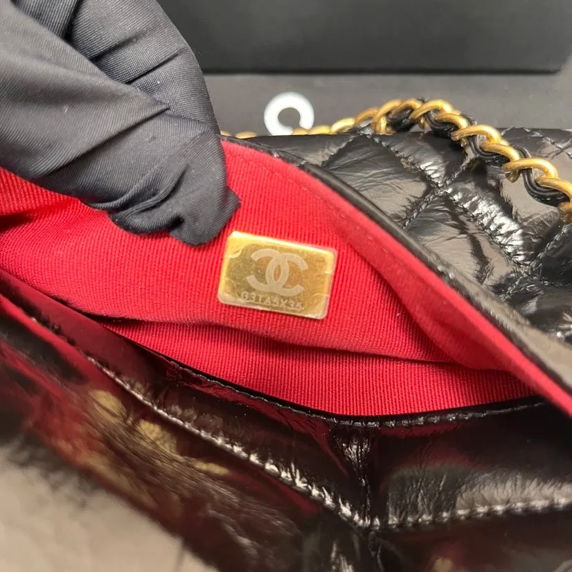 Chanel Quilted Black Leather Shoulder Bag