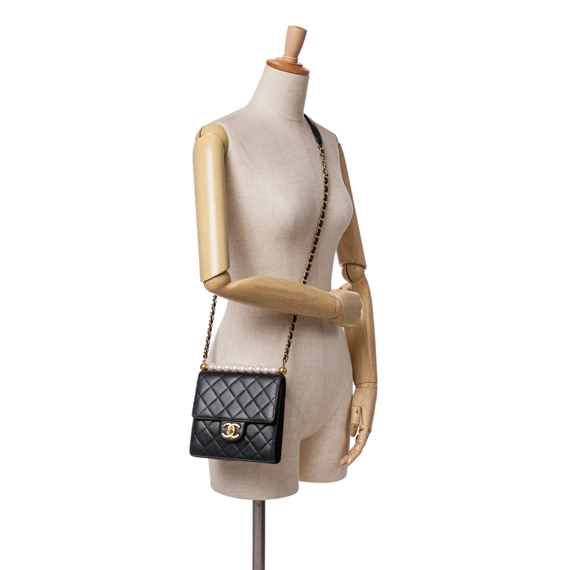 Chanel Small Lambskin Chic Pearls Flap