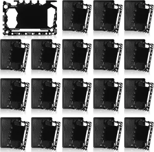 Cholemy 24 Pcs Credit Card Wallet Multitool 46 in 1 Metal Stainless Steel Survival Pocket Tool Bottle Opener MultiPurpose for Husband Boyfriend Adults Men (Black)