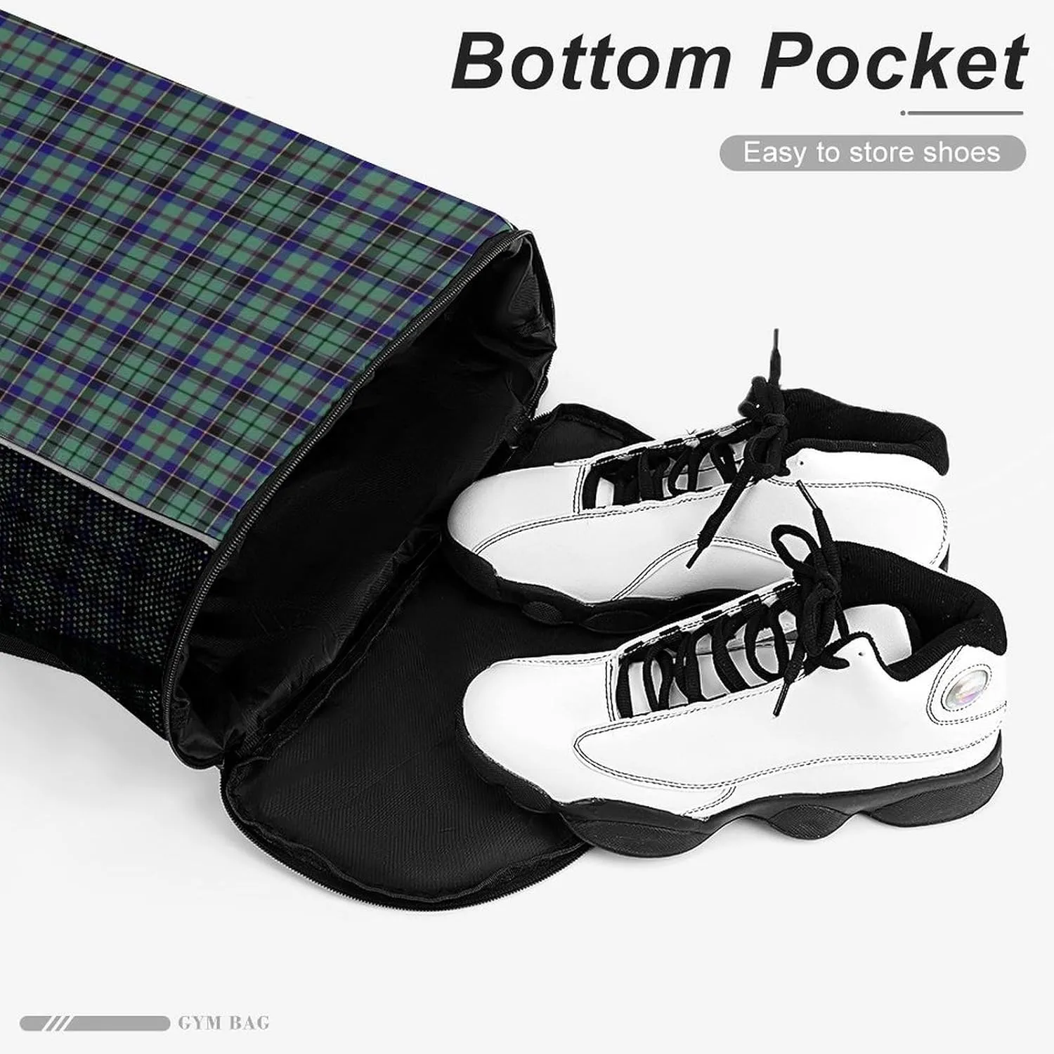 Clan Stevenson Tartan Sports Bundle Pocket with Dry Wet Separation Unisex