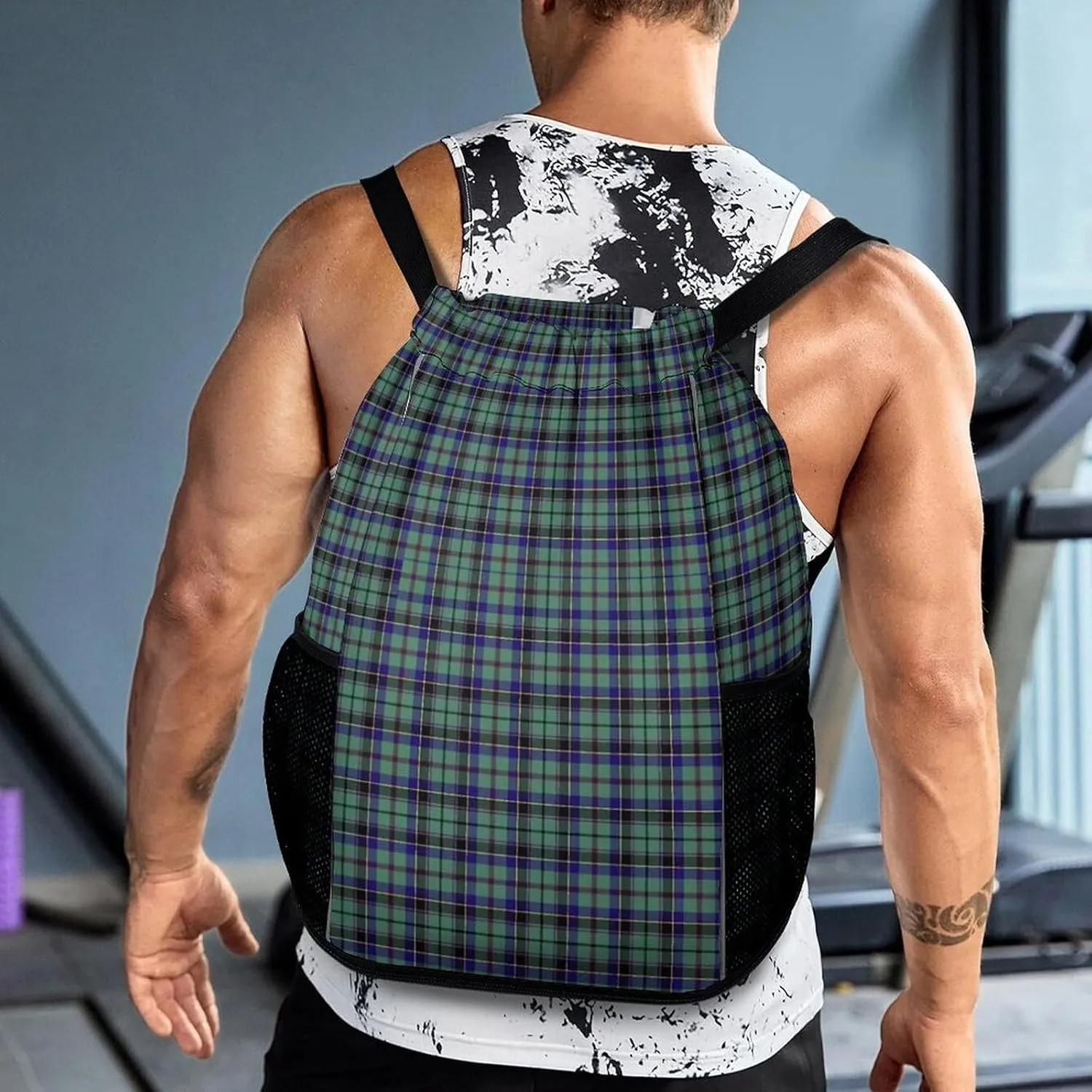 Clan Stevenson Tartan Sports Bundle Pocket with Dry Wet Separation Unisex