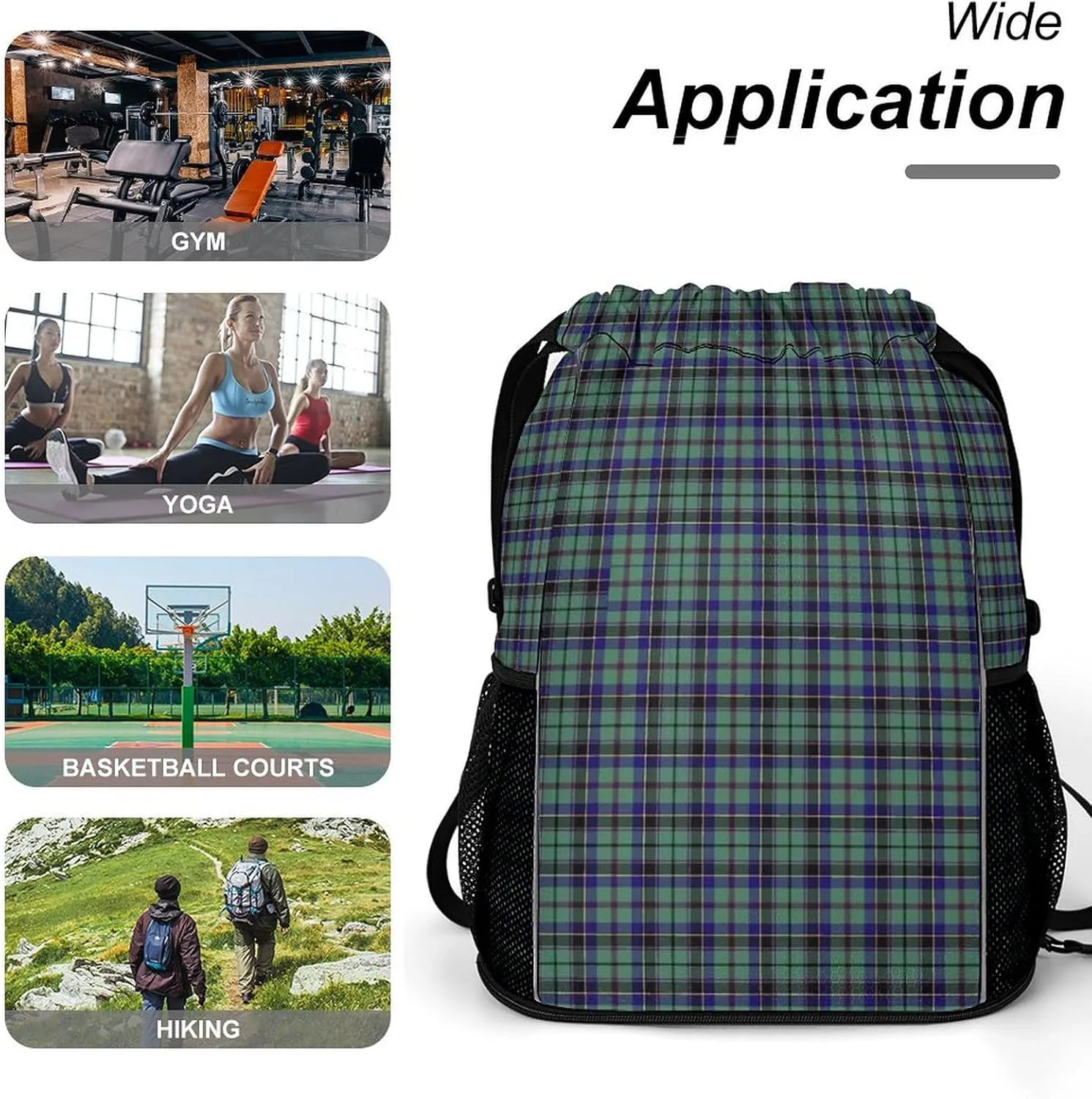 Clan Stevenson Tartan Sports Bundle Pocket with Dry Wet Separation Unisex