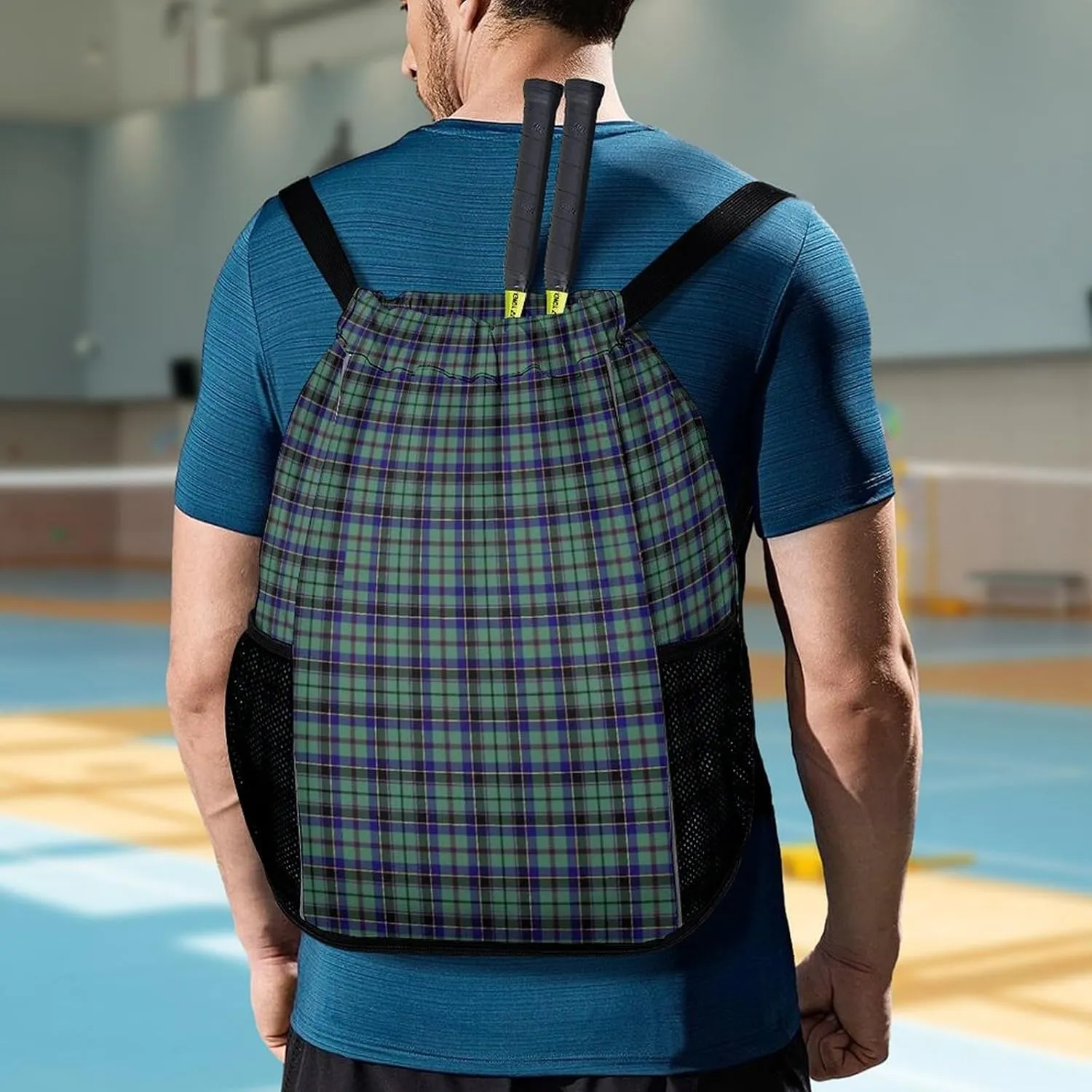 Clan Stevenson Tartan Sports Bundle Pocket with Dry Wet Separation Unisex