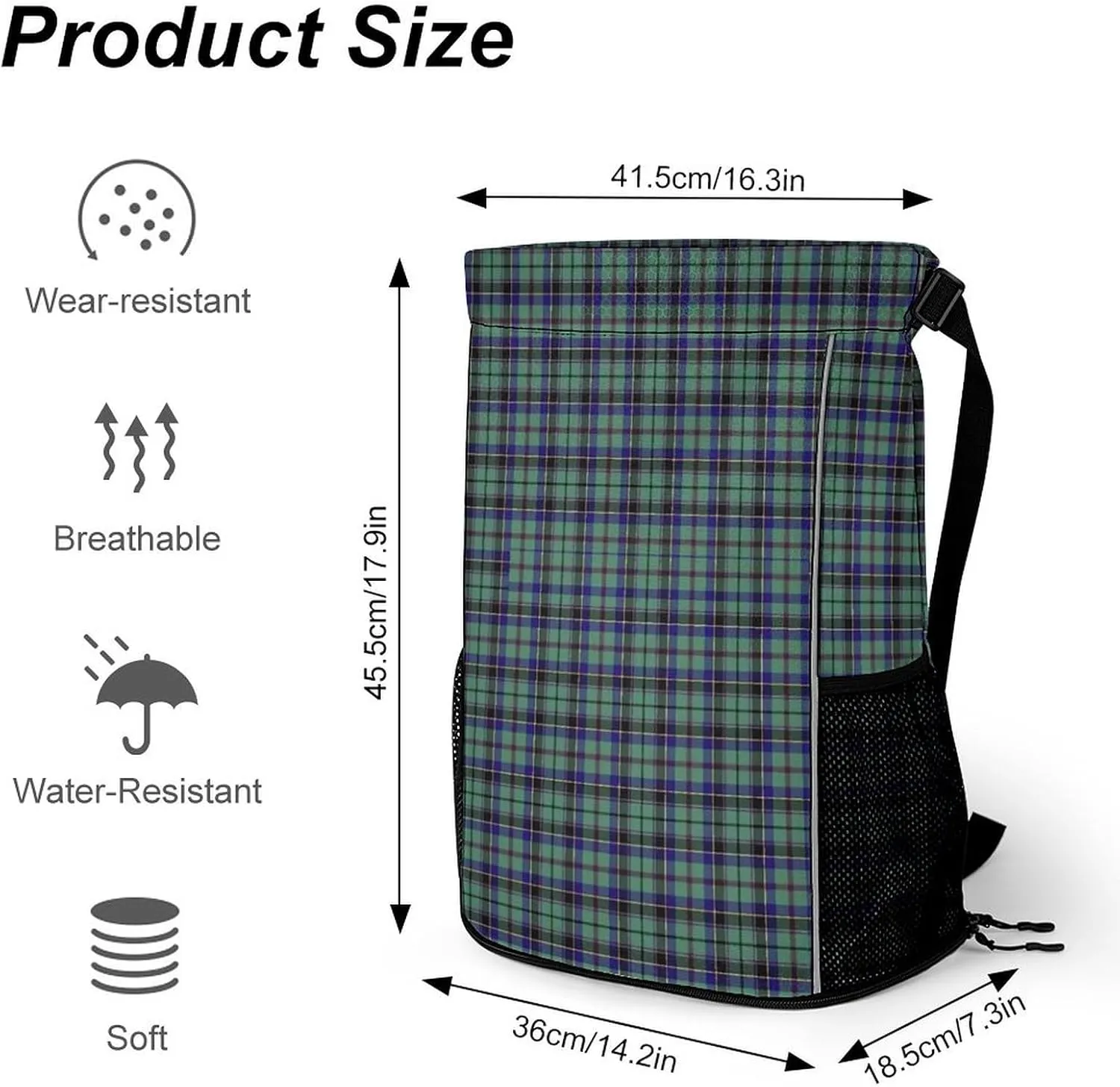 Clan Stevenson Tartan Sports Bundle Pocket with Dry Wet Separation Unisex