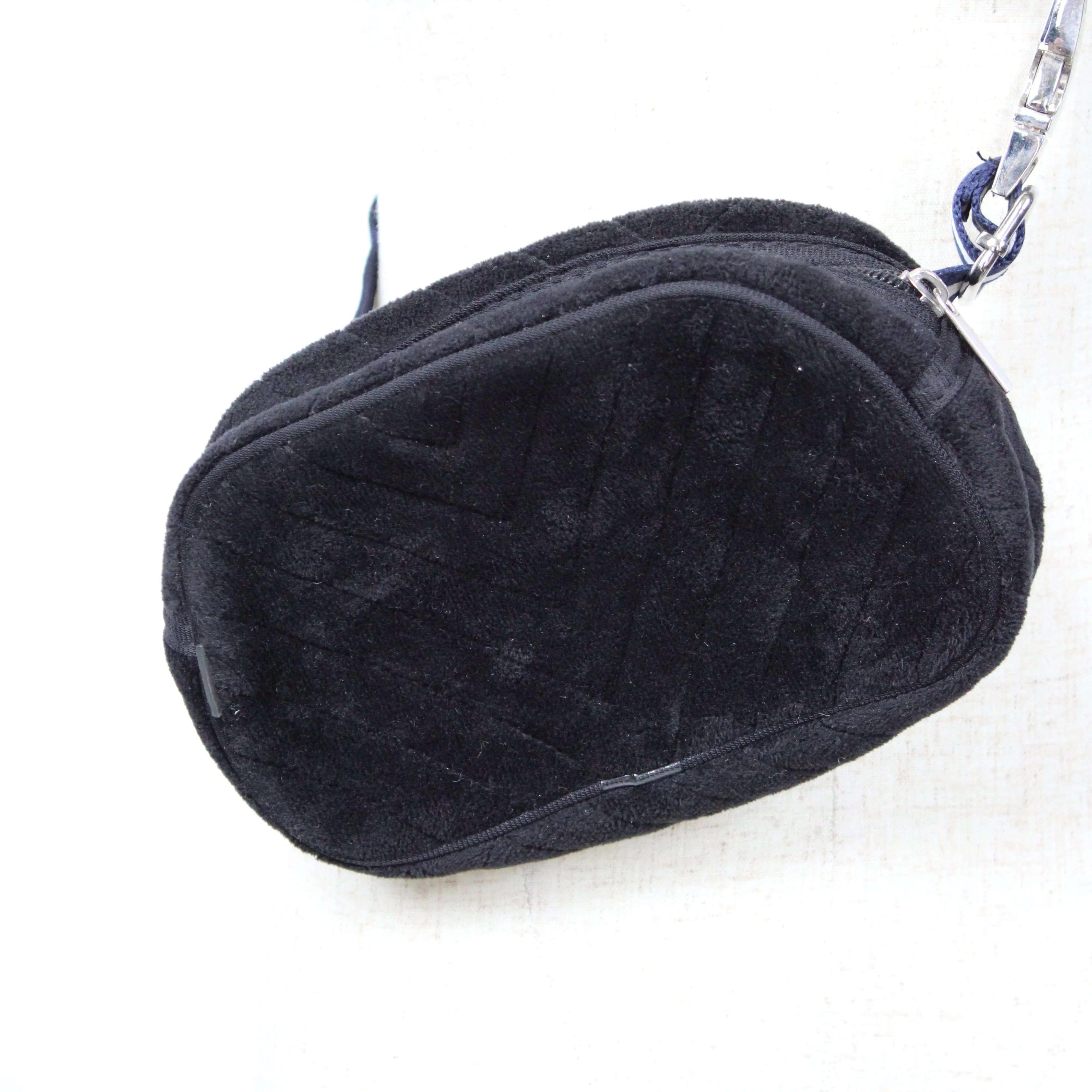 Classic Black Velvet Snapshot Bag