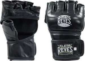 CLETO REYES Black Mamba MMA Competition Fight Gloves for Men and Women, Cowhide Leather, Black