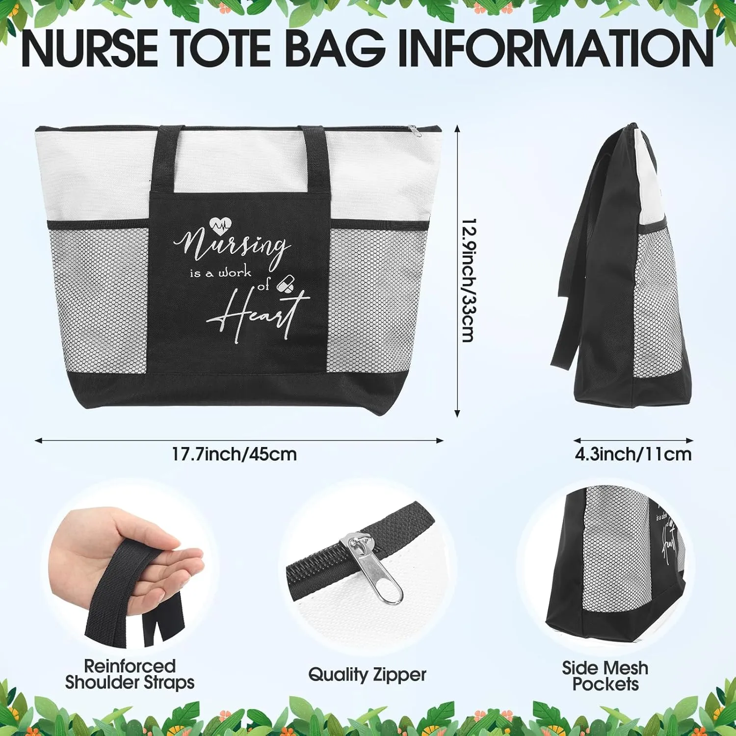 Cna Week Appreciation Gifts 20 oz Nurse Tumbler Tote Bag Makeup Bag Clipboard for Graduation Nursing Student
