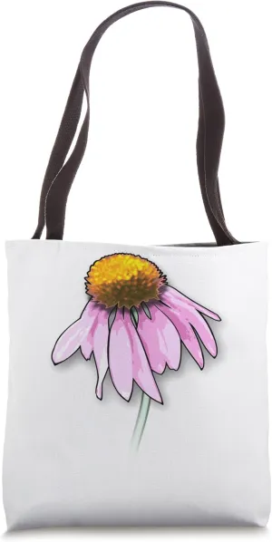 Coneflower Echinacea Magnus Flower Tote Bag