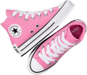 Converse Chuck Taylor All Star EVA Lift Platform Sketch Big Kids High Top Sneaker (Pink/White/Black, US Footwear Size System, Big Kid, Numeric, Medium, 7)