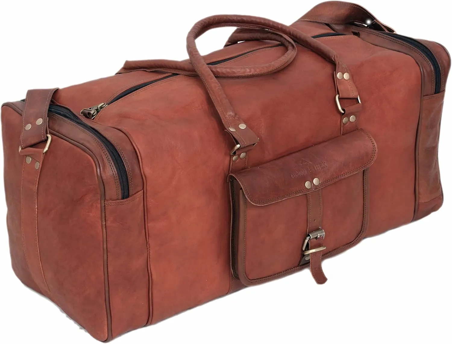 Corium Leather Duffle, Gym Duffle Bag, Overnight Luggage Bag (24-inch)