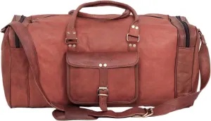 Corium Leather Duffle, Gym Duffle Bag, Overnight Luggage Bag (24-inch)