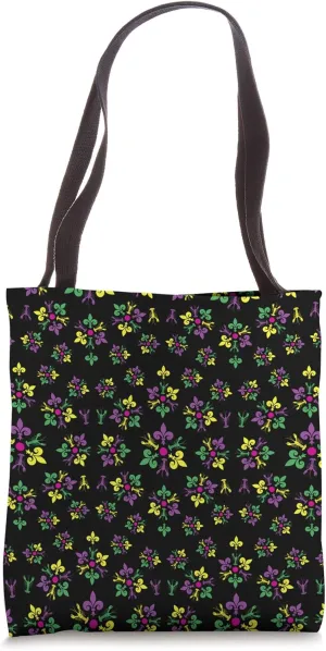 Crawfish Fleur-De-Lys Mardi Gras Carnival Crayfish Louisiana Tote Bag