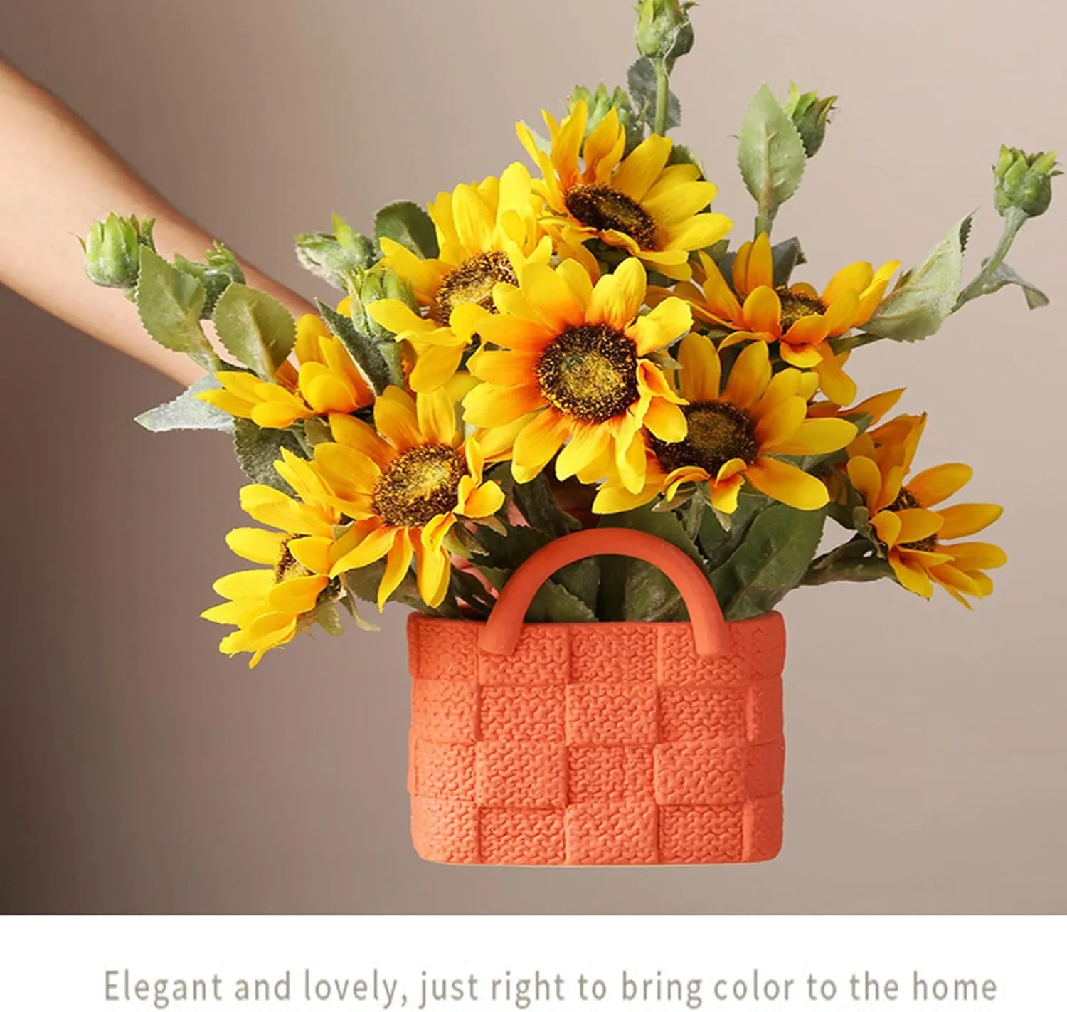 Creative Ceramic Vase, Handbag Collection Creative Ceramic Floral Vase, Modern Flower Vase for Wedding Centerpieces Flower Arrangement Home Decor.