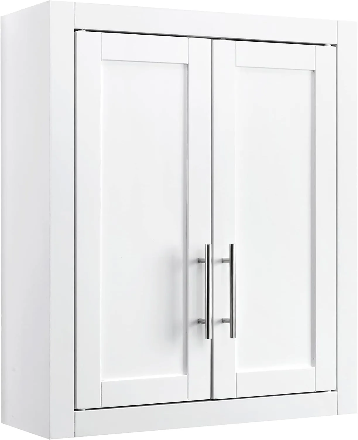 Crosley Furniture Savannah Wall Mounted Bathroom Storage Medicine Cabinet with Shelves, White