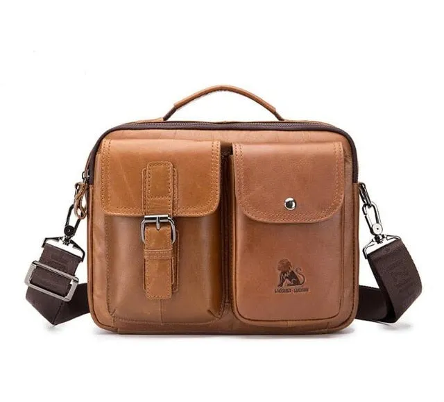 Crossbody Bag Artistic Bag Business Genuine Bag Messenger Messenger Shoulder Leather men's Top-choice Handbag Man men Tote Vintage