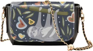 Crossbody Bags for Women Trendy Women's Black Shoulder Bag Small PU Leather Flap Cross Body Bag Handbags