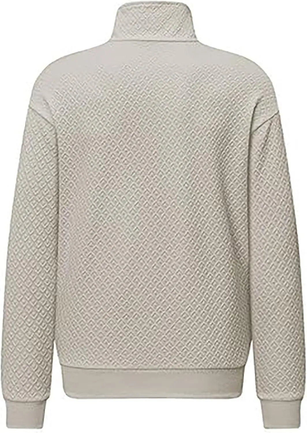Ctreela Designer Textured Golf Shirt for Men Knit Polo Shirt Casual Long Sleeve Polo Sweater Dress 1/4 Zip Collar Shirts