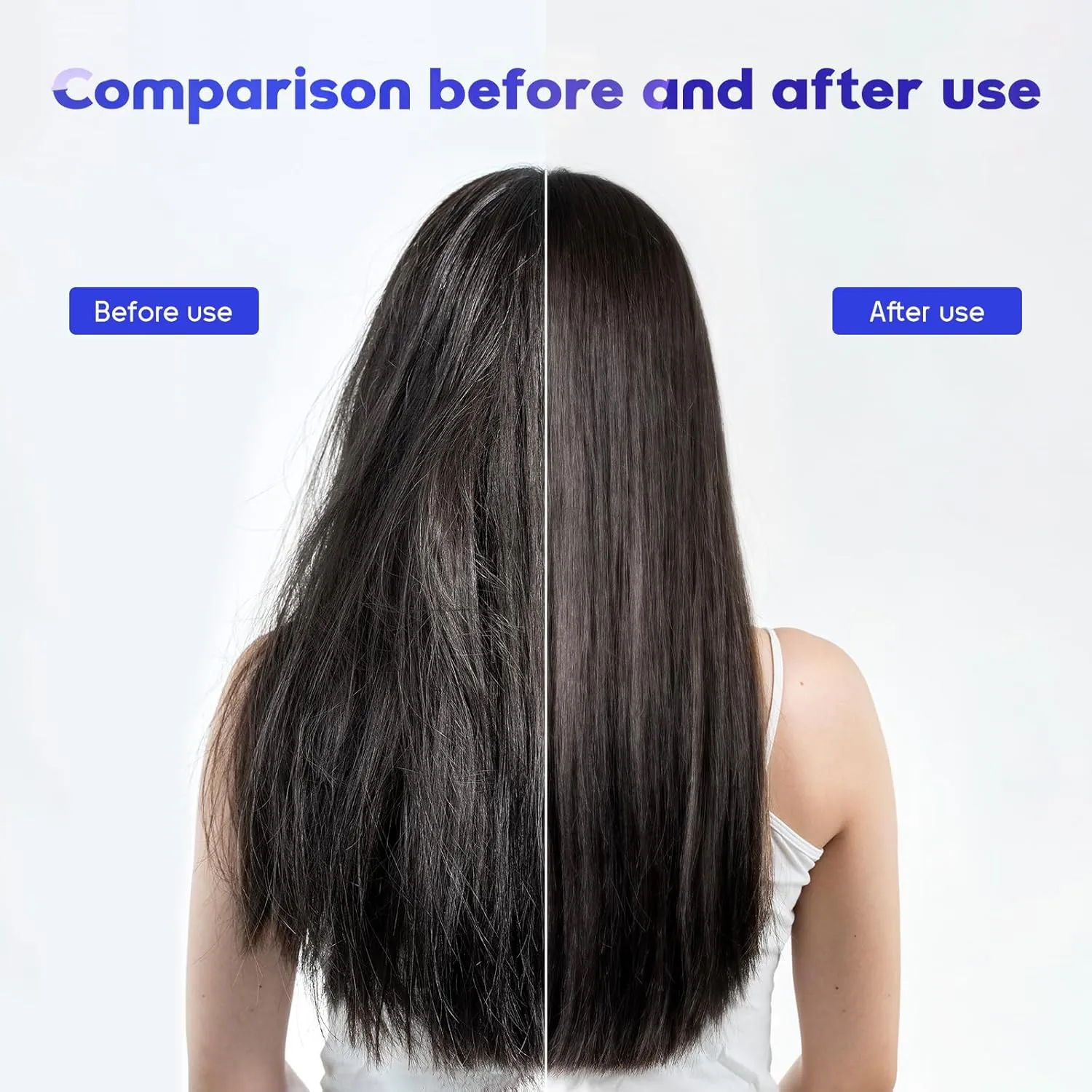 Curved Vented Brush for Blow Drying Wet & Dry Hair - Detangler for Women & Kids, 2 Pack (Purple Blue)