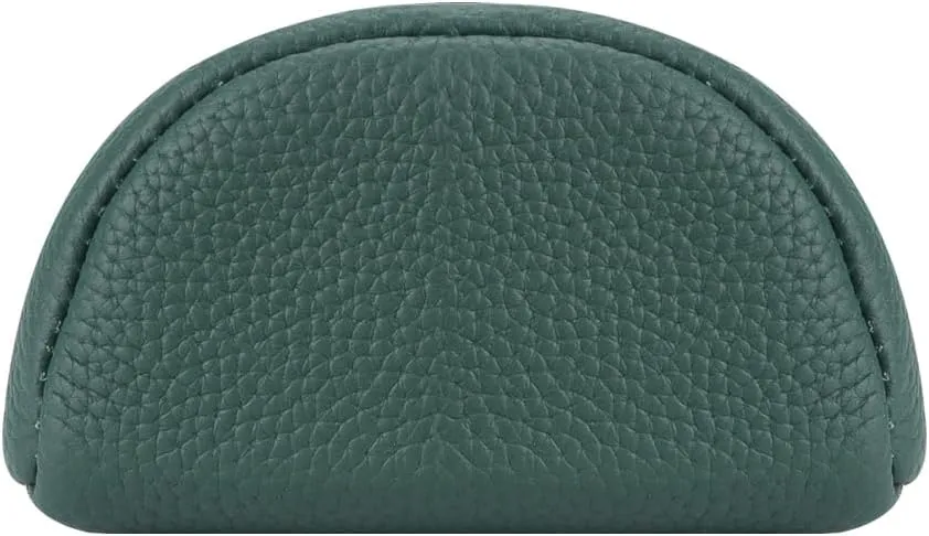 Cute Mini Coin Purse for Women - RFID Blocking, Genuine Leather Change Pouch Fashion Simple Storage Bag 2900 (Light Grey)
