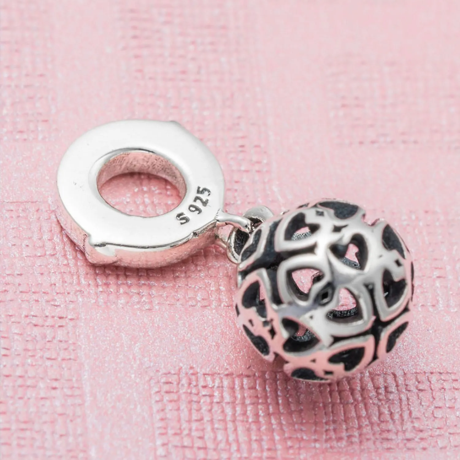 Dangle Pendant Charm-925 Sterling Silver Italian Horn, Puerto Rico Flag, Survivor Cancer Ribbon, Halloween Witch, Dog Pawprint, Shoot for the Moon, Gold Triangle Smile Beads, fits European Charms Bracelet, Gifts for Women/Friends