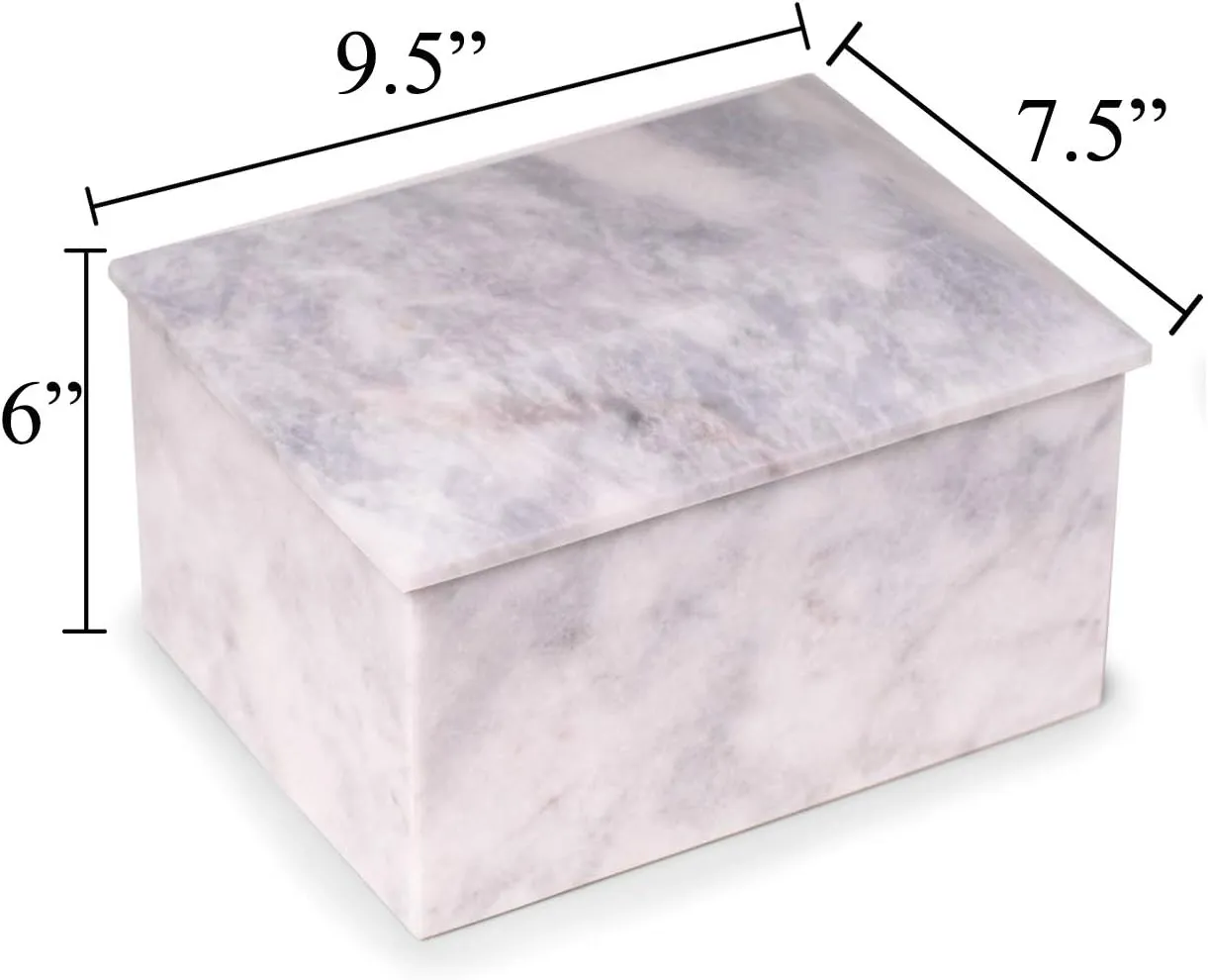Deering Moments Marble Custom Engraved US Army Cremation Memorial Urn for Human Ashes Adult Size (White)